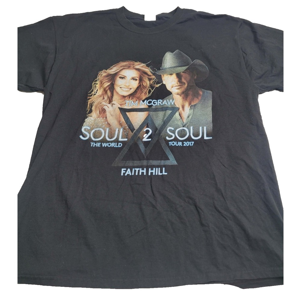 Soul 2 Soul‎ World Tour 2017 Tim Mcgraw & Fatih Hill Size XL